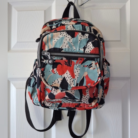 Yalundisi Small Backpack Multicolor Zip Pockets Flaps Adjustable Purse School - Picture 1 of 16